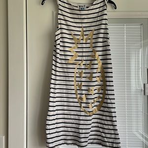 Anthropologie striped pineapple dress- 100% cotton